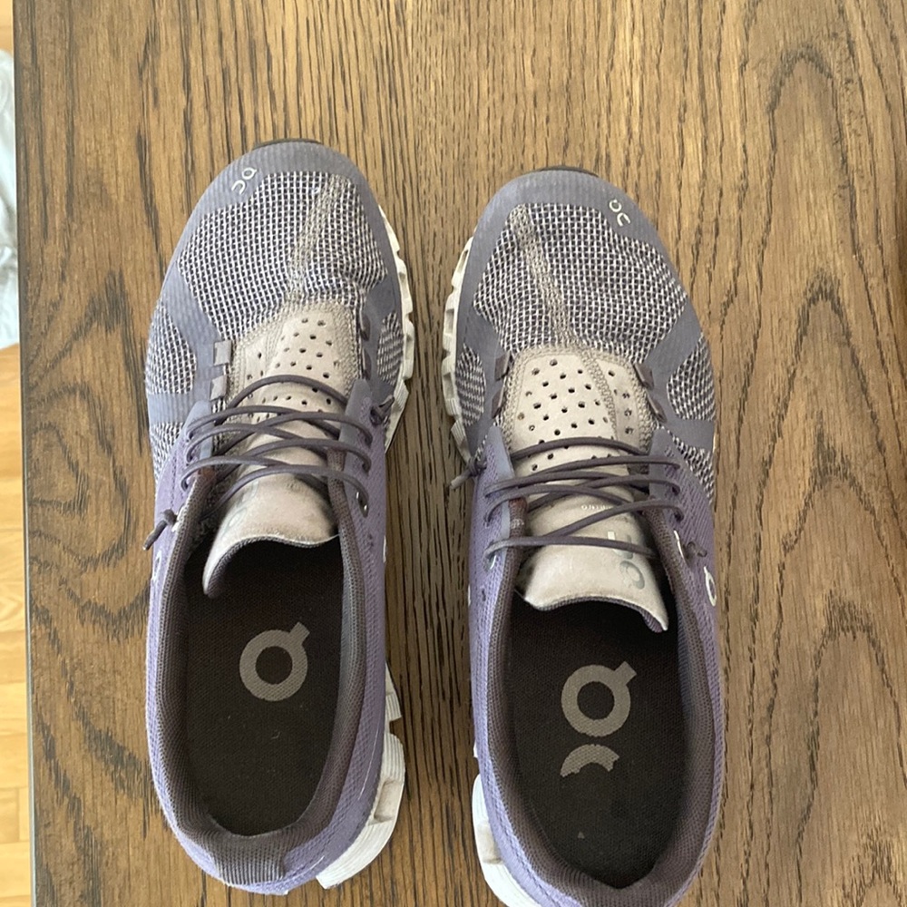 On shoes. Size 7.5. Great condition